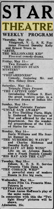 Empress Theatre - 09 May 1917